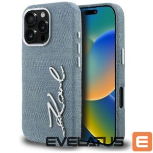 Muud kaubad Karl Lagerfeld  Karl Lagerfeld FW Jeans Signature Logo iPhone 16 Pro Max Case - Blue 