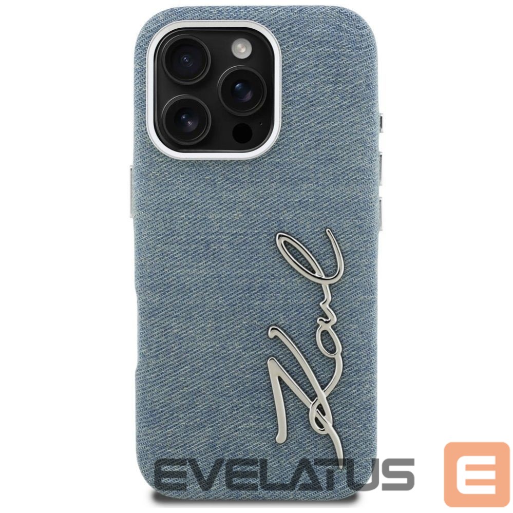 Muud kaubad Karl Lagerfeld Karl Lagerfeld FW Jeans Signature Logo iPhone 16 Pro Max Case - Blue