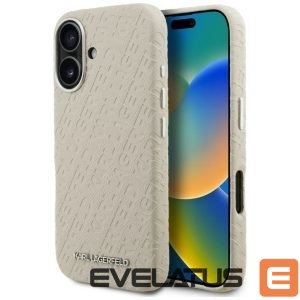 Muud kaubad Karl Lagerfeld  Karl Lagerfeld FW Stamped Karl MagSafe iPhone 16 Case - Beige 