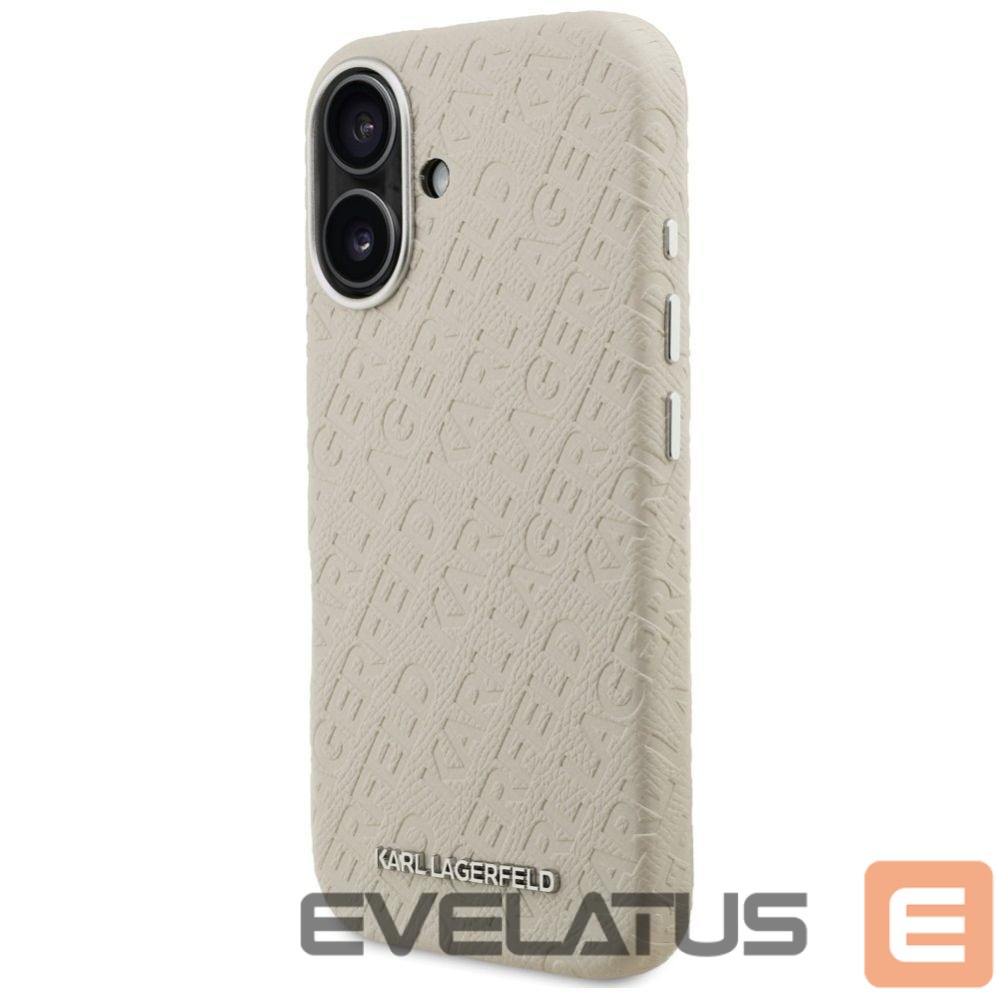 Muud kaubad Karl Lagerfeld Karl Lagerfeld FW Stamped Karl MagSafe iPhone 16 Case - Beige