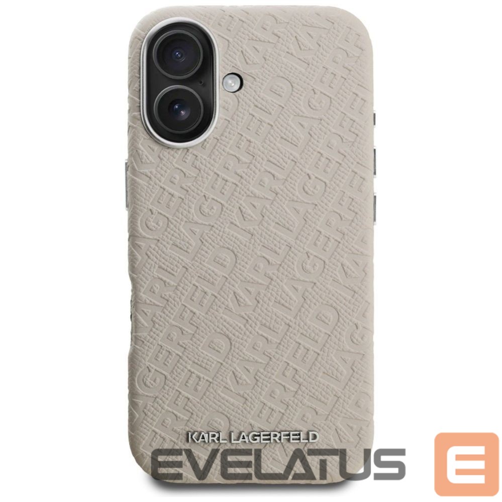Muud kaubad Karl Lagerfeld Karl Lagerfeld FW Stamped Karl MagSafe iPhone 16 Case - Beige