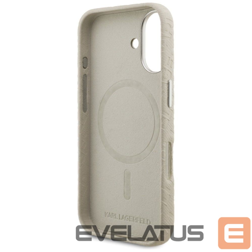 Muud kaubad Karl Lagerfeld Karl Lagerfeld FW Stamped Karl MagSafe iPhone 16 Case - Beige
