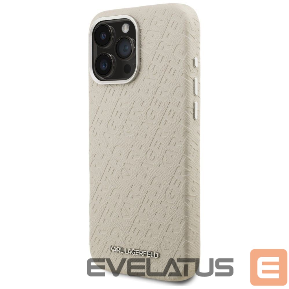 Muud kaubad Karl Lagerfeld Karl Lagerfeld FW Stamped Karl MagSafe Case for iPhone 16 Pro - Beige