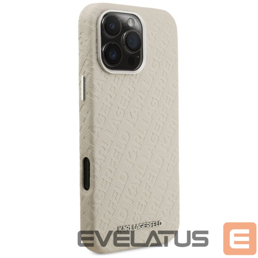 Muud kaubad Karl Lagerfeld Karl Lagerfeld FW Stamped Karl MagSafe Case for iPhone 16 Pro - Beige