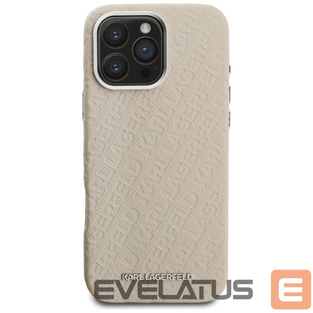 Muud kaubad Karl Lagerfeld Karl Lagerfeld FW Stamped Karl MagSafe Case for iPhone 16 Pro - Beige