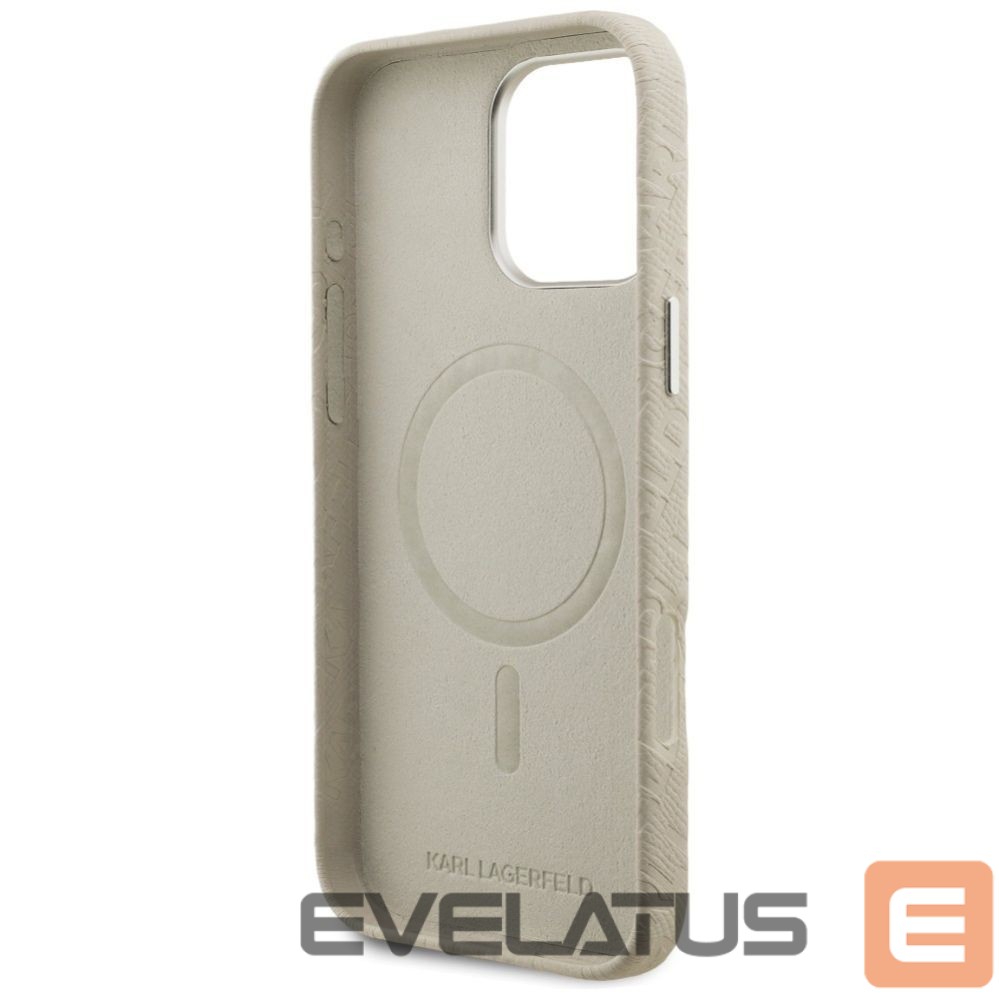 Muud kaubad Karl Lagerfeld Karl Lagerfeld FW Stamped Karl MagSafe Case for iPhone 16 Pro - Beige