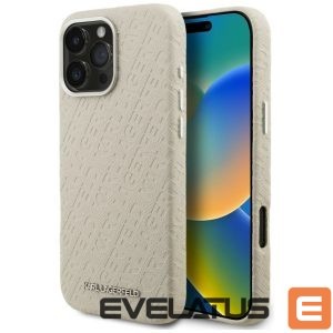 Muud kaubad Karl Lagerfeld  Karl Lagerfeld FW Stamped Karl MagSafe Case for iPhone 16 Pro Max - Beige 