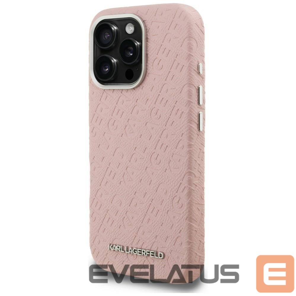 Muud kaubad Karl Lagerfeld Karl Lagerfeld FW Stamped Karl MagSafe Case for iPhone 16 Pro Max - Pink