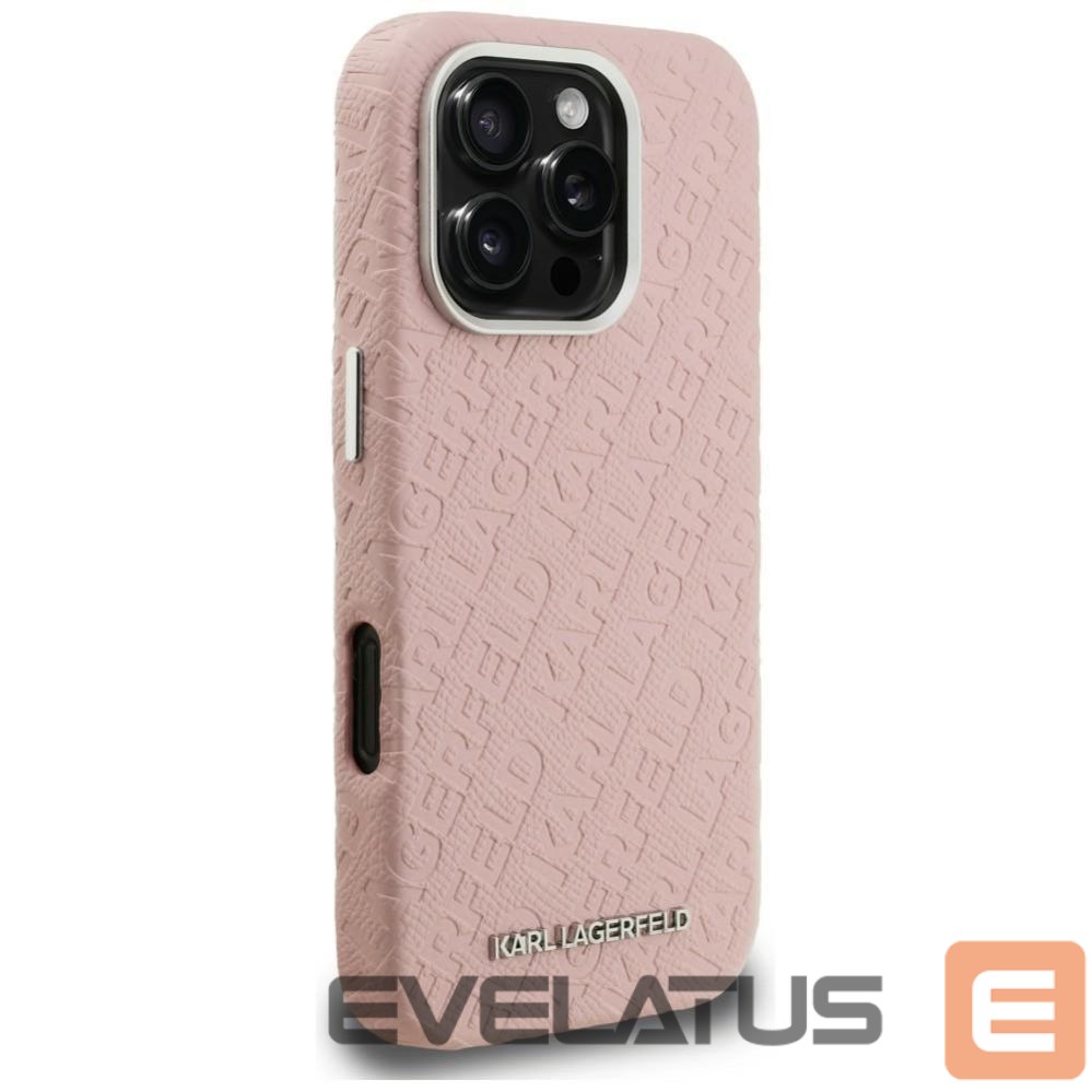 Muud kaubad Karl Lagerfeld Karl Lagerfeld FW Stamped Karl MagSafe Case for iPhone 16 Pro Max - Pink