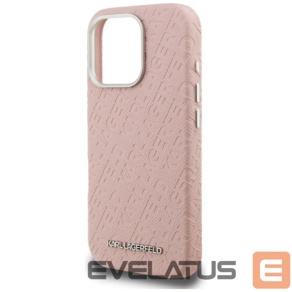Muud kaubad Karl Lagerfeld Karl Lagerfeld FW Stamped Karl MagSafe Case for iPhone 16 Pro Max - Pink