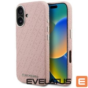 Muud kaubad Karl Lagerfeld  Karl Lagerfeld FW Stamped Karl MagSafe iPhone 16 Case - Pink 