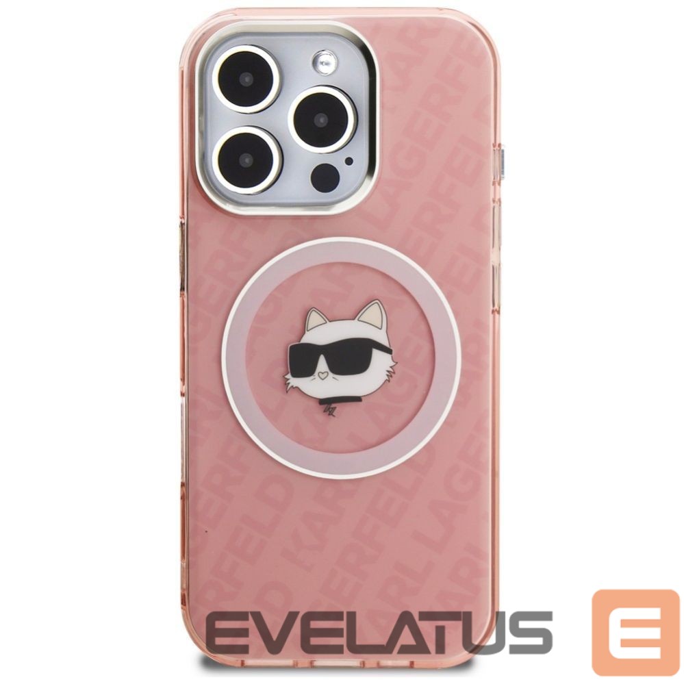 Muud kaubad Karl Lagerfeld Karl Lagerfeld IML Choupette Head Logo MagSafe Case for iPhone 16 Pro Max - Pink