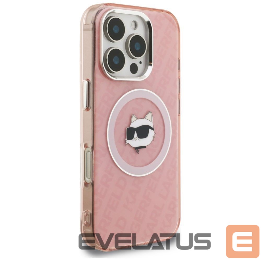 Muud kaubad Karl Lagerfeld Karl Lagerfeld IML Choupette Head Logo MagSafe Case for iPhone 16 Pro - Pink