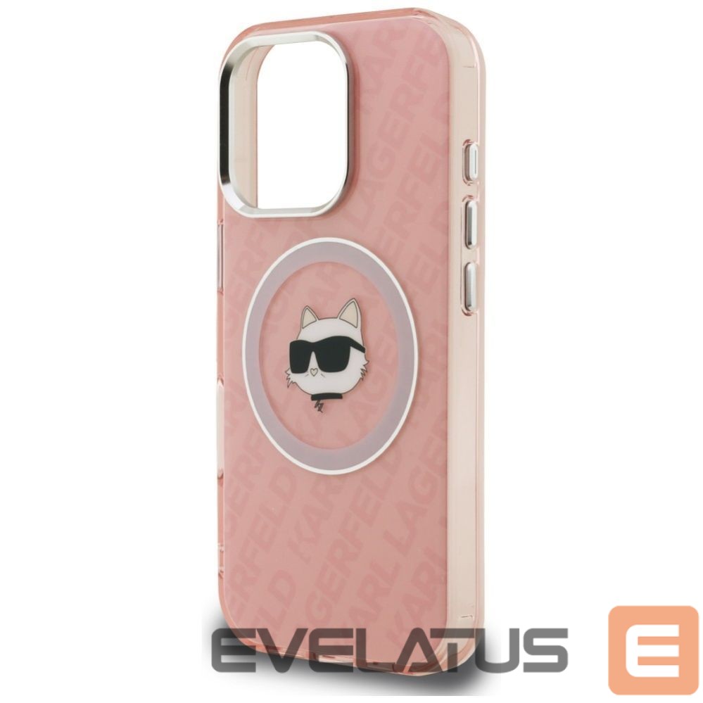 Muud kaubad Karl Lagerfeld Karl Lagerfeld IML Choupette Head Logo MagSafe Case for iPhone 16 Pro - Pink