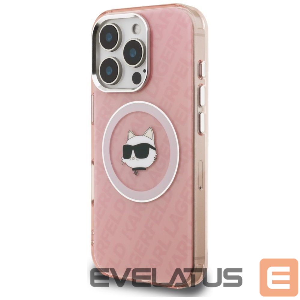 Muud kaubad Karl Lagerfeld Karl Lagerfeld IML Choupette Head Logo MagSafe Case for iPhone 16 Pro - Pink
