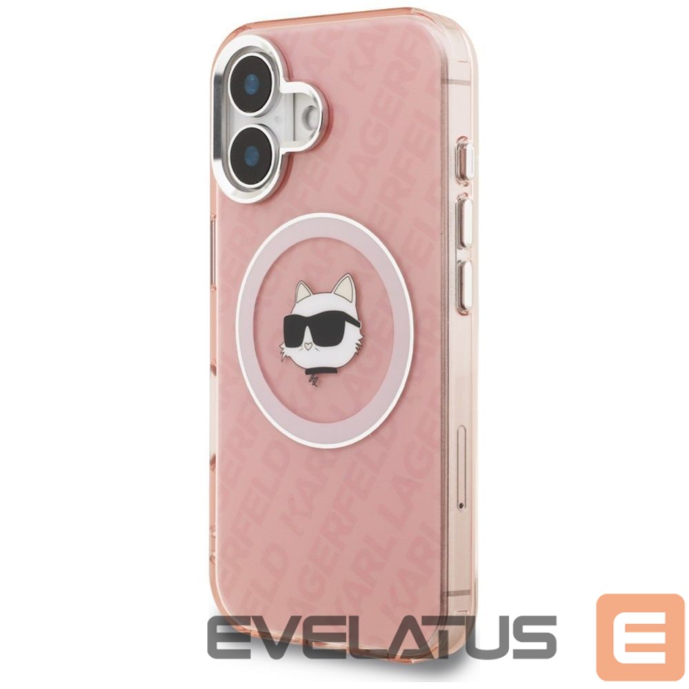 Muud kaubad Karl Lagerfeld Karl Lagerfeld IML Choupette Head Logo MagSafe iPhone 16 Case - Pink