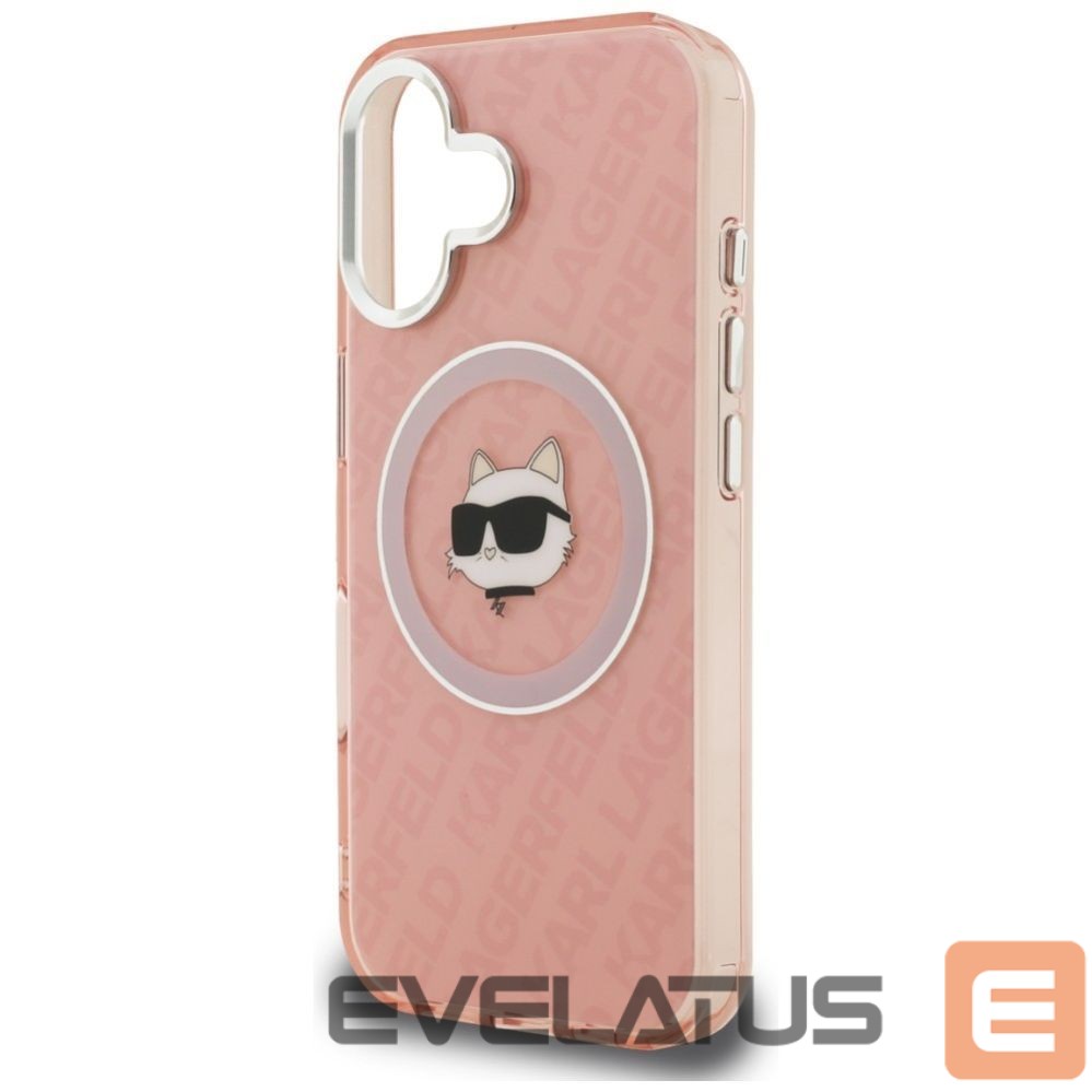 Muud kaubad Karl Lagerfeld Karl Lagerfeld IML Choupette Head Logo MagSafe iPhone 16 Case - Pink