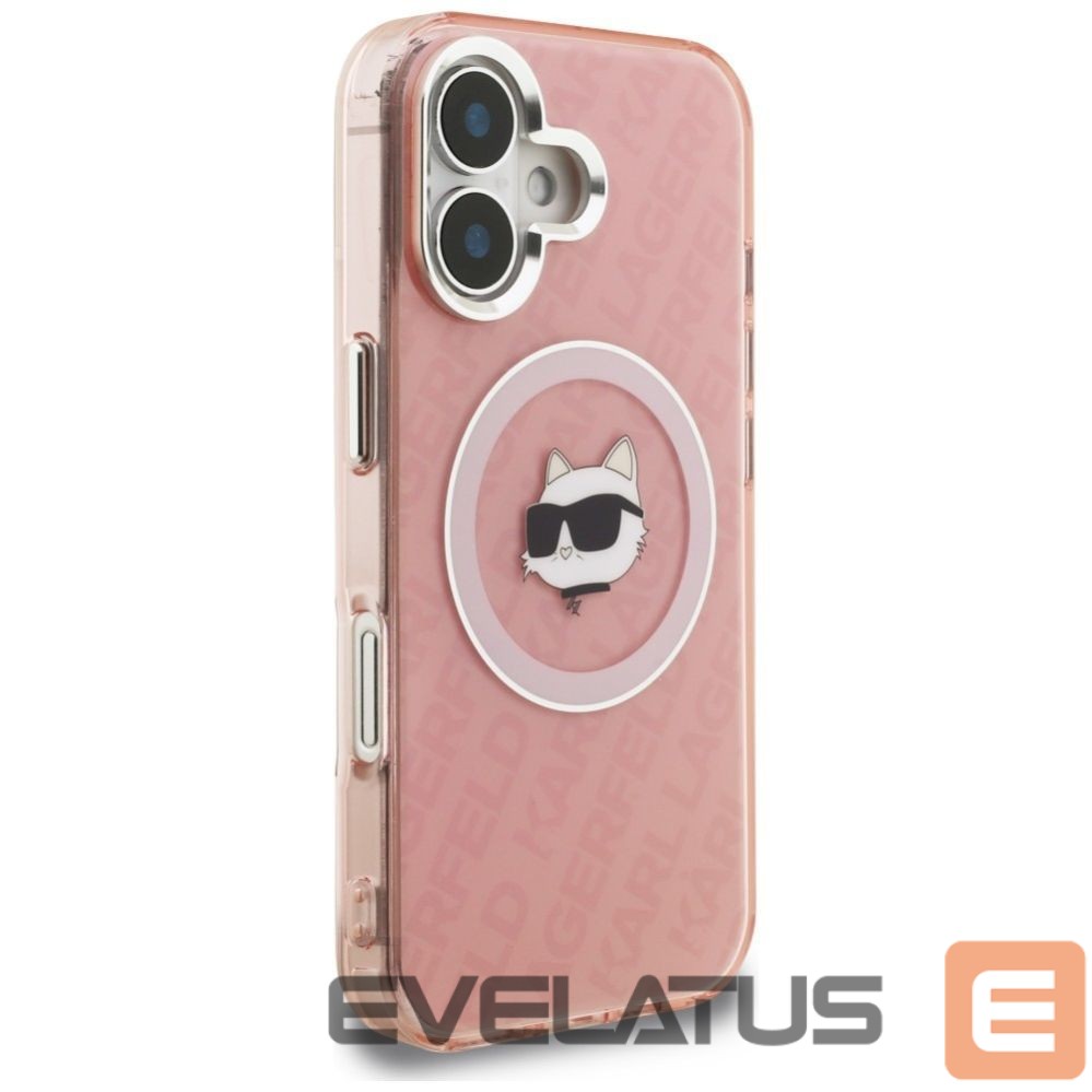 Muud kaubad Karl Lagerfeld Karl Lagerfeld IML Choupette Head Logo MagSafe iPhone 16 Case - Pink