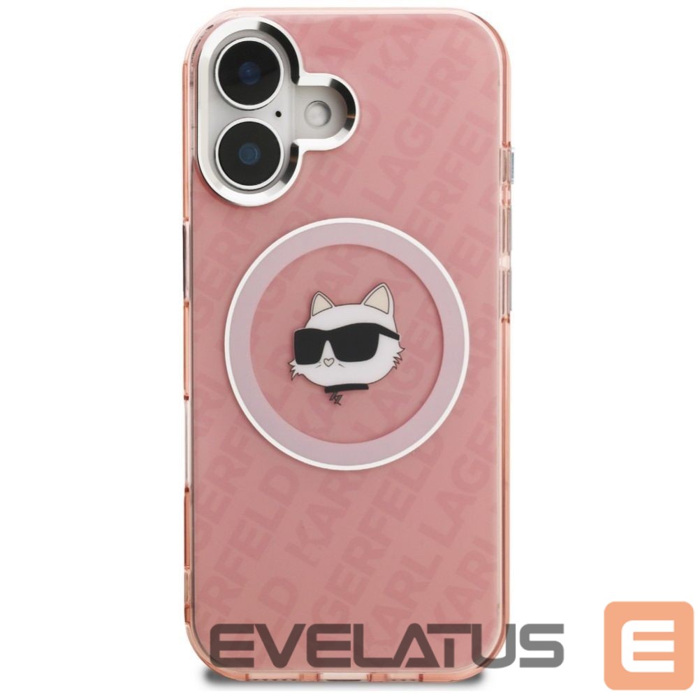Muud kaubad Karl Lagerfeld Karl Lagerfeld IML Choupette Head Logo MagSafe iPhone 16 Case - Pink