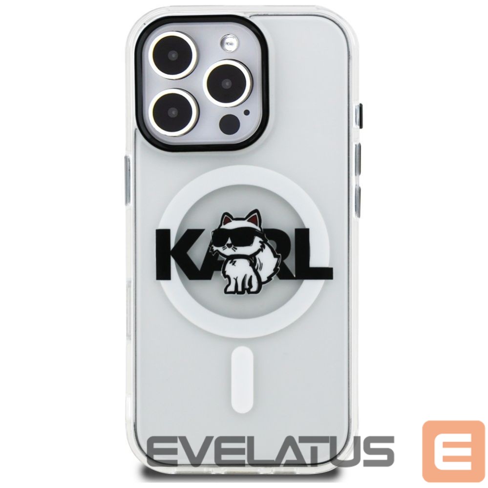 Muud kaubad Karl Lagerfeld Karl Lagerfeld IML Choupette Sketch Logo MagSafe Case for iPhone 16 Pro - Clear