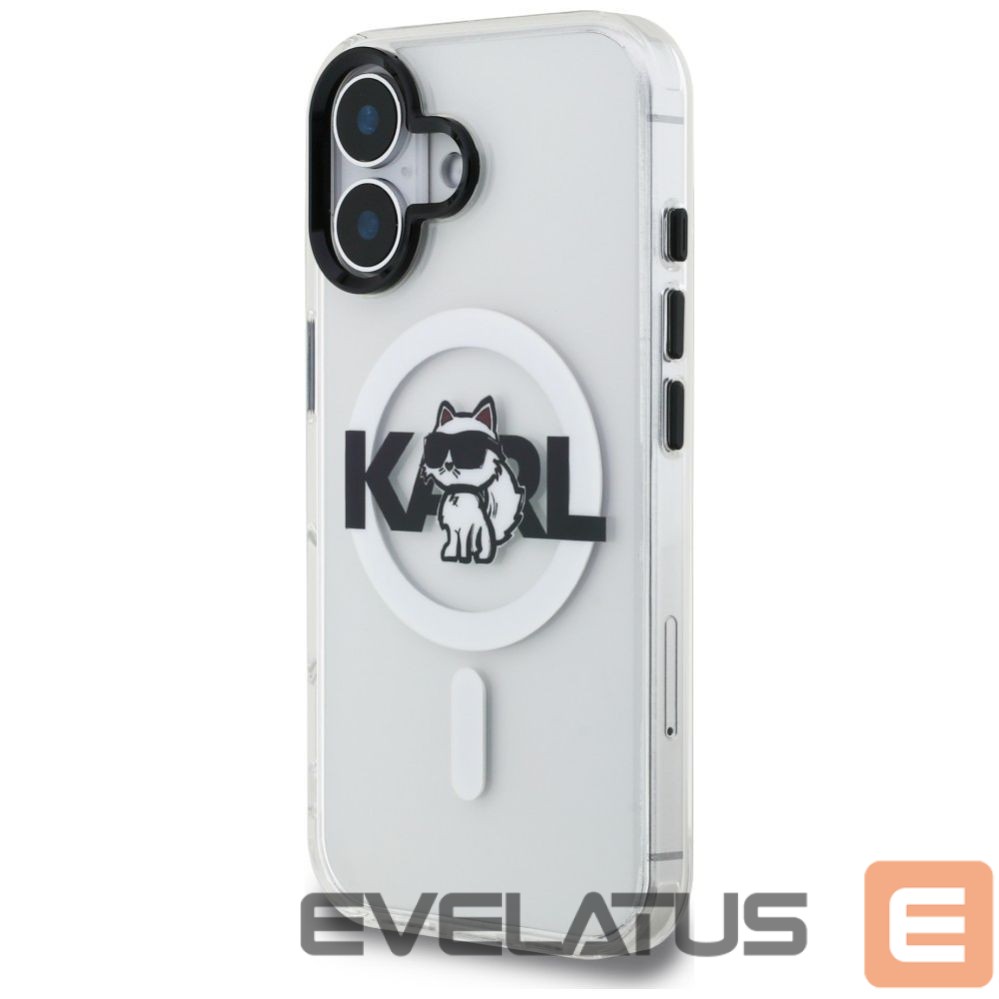 Muud kaubad Karl Lagerfeld Karl Lagerfeld IML Choupette Sketch Logo MagSafe iPhone 16 Case - Clear