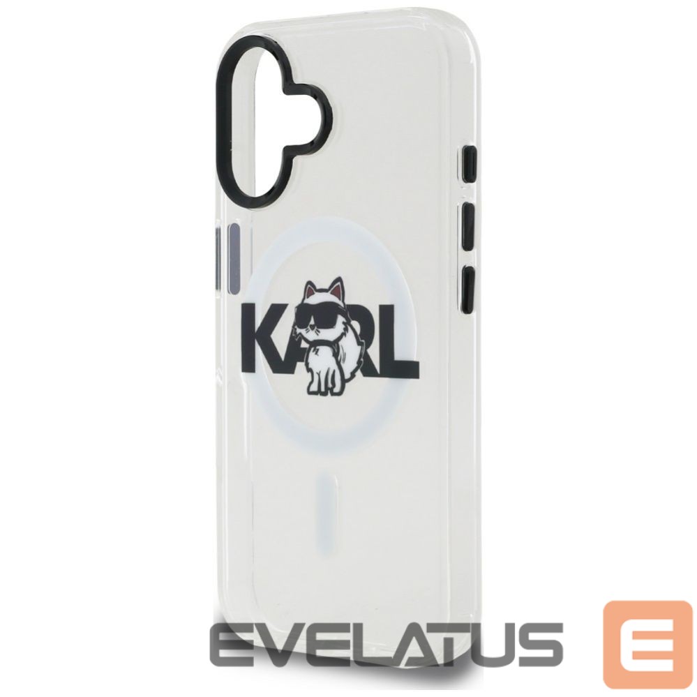 Muud kaubad Karl Lagerfeld Karl Lagerfeld IML Choupette Sketch Logo MagSafe iPhone 16 Case - Clear