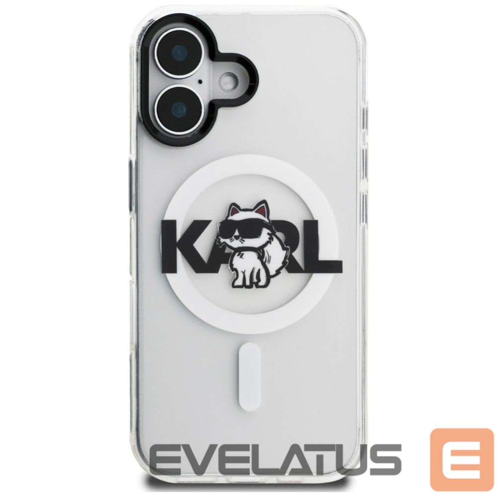 Muud kaubad Karl Lagerfeld Karl Lagerfeld IML Choupette Sketch Logo MagSafe iPhone 16 Case - Clear