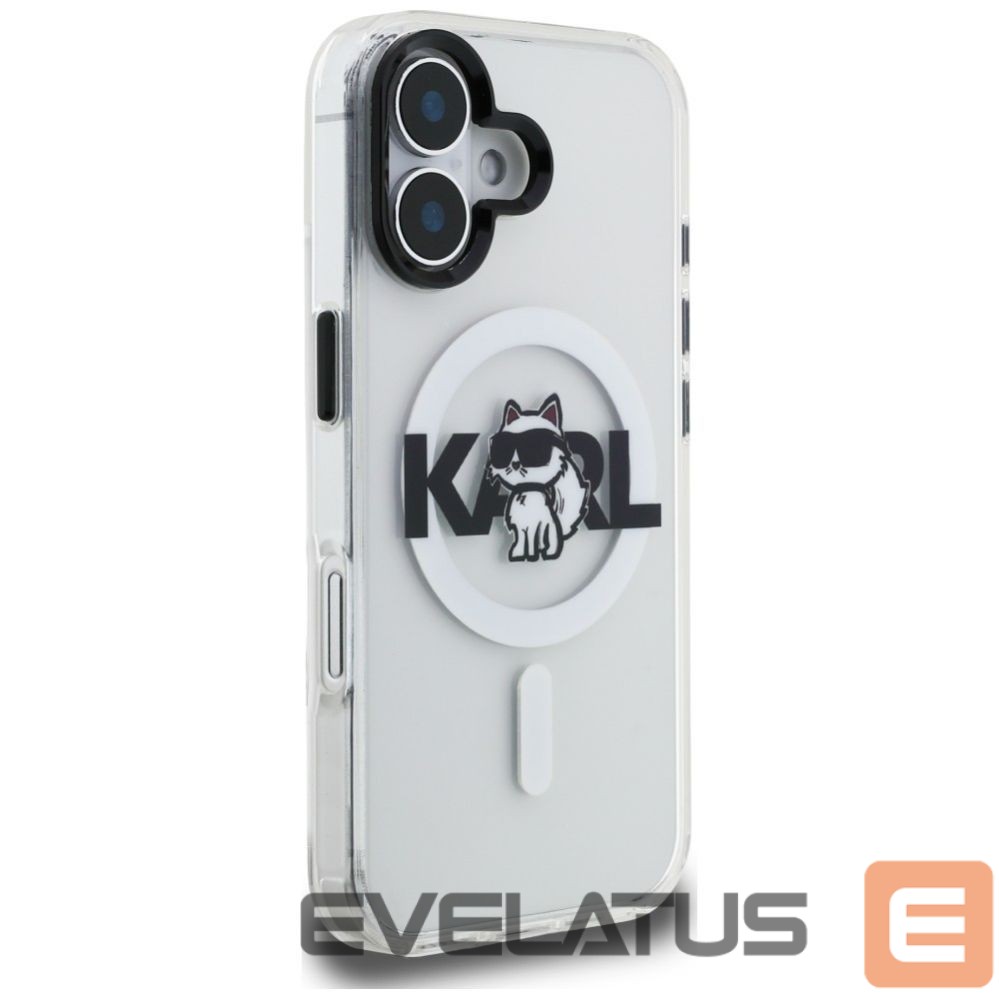 Muud kaubad Karl Lagerfeld Karl Lagerfeld IML Choupette Sketch Logo MagSafe iPhone 16 Case - Clear