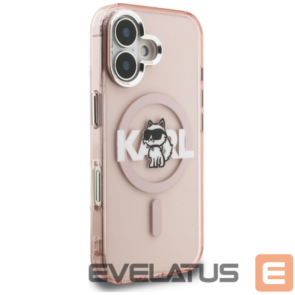 Muud kaubad Karl Lagerfeld Karl Lagerfeld IML Choupette Sketch Logo MagSafe iPhone 16 Case - Pink