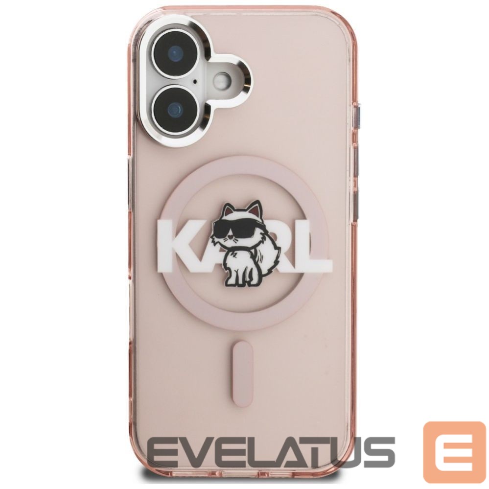 Muud kaubad Karl Lagerfeld Karl Lagerfeld IML Choupette Sketch Logo MagSafe iPhone 16 Case - Pink