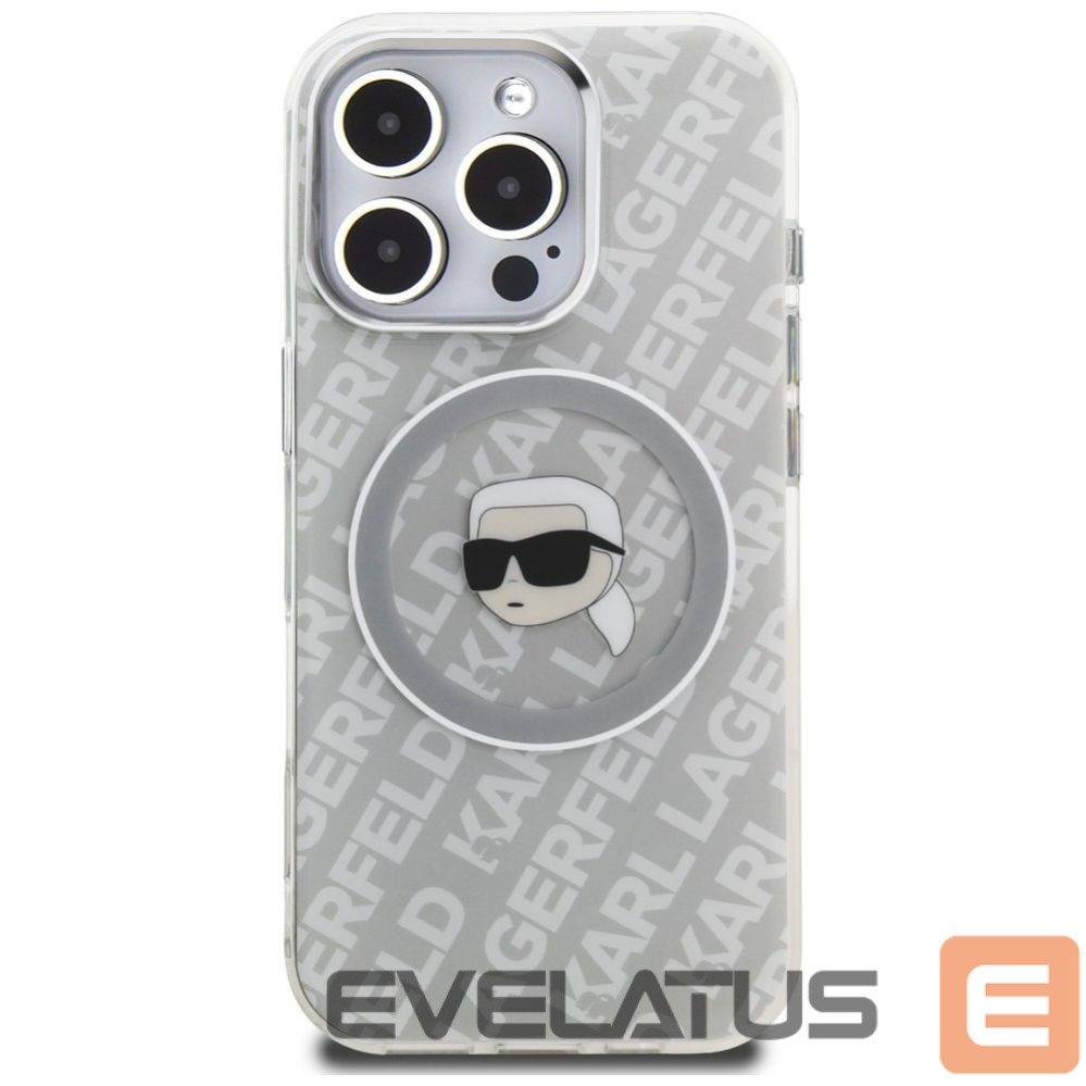 Muud kaubad Karl Lagerfeld Karl Lagerfeld IML Karl Head Logo MagSafe Case for iPhone 16 Pro - Gray