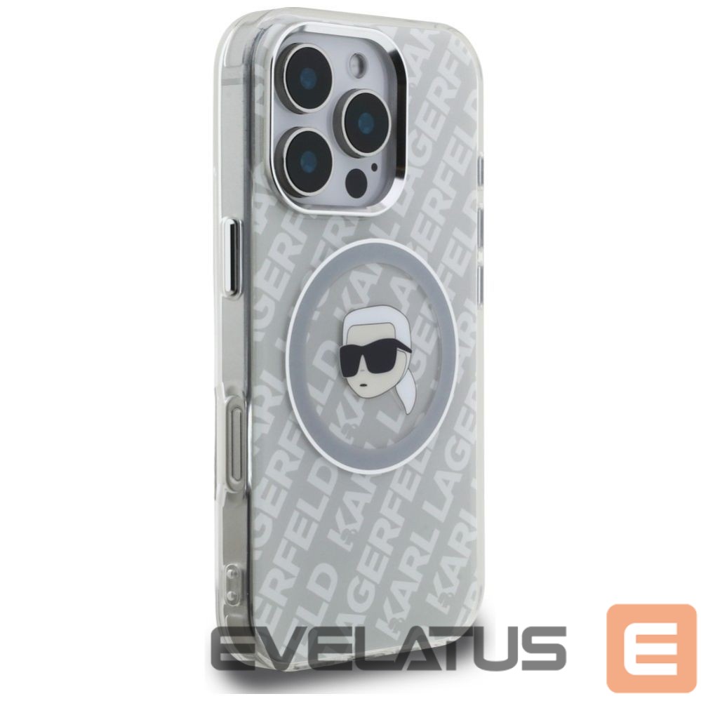 Muud kaubad Karl Lagerfeld Karl Lagerfeld IML Karl Head Logo MagSafe Case for iPhone 16 Pro - Gray