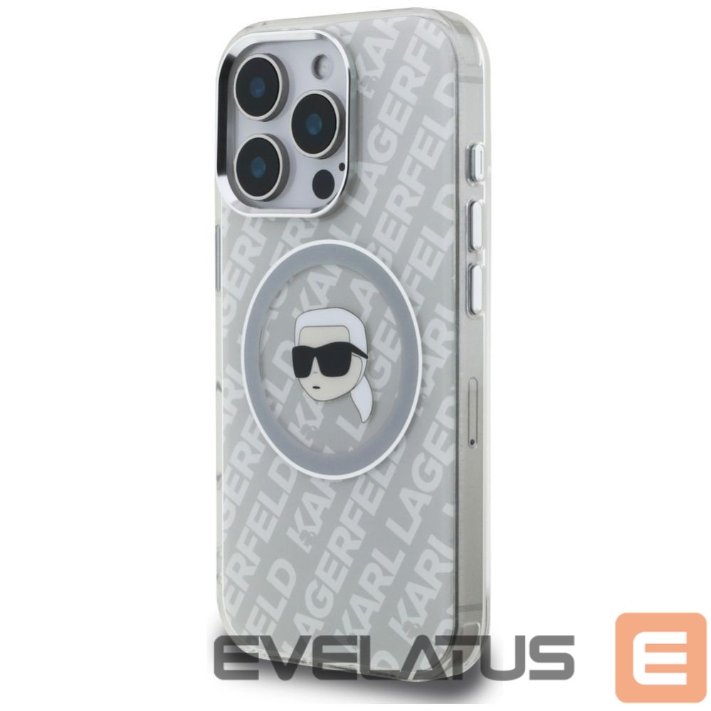 Muud kaubad Karl Lagerfeld Karl Lagerfeld IML Karl Head Logo MagSafe Case for iPhone 16 Pro - Gray