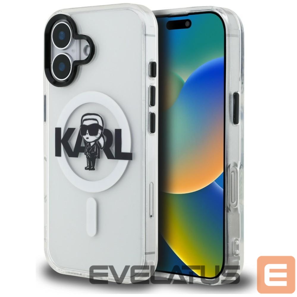 Muud kaubad Karl Lagerfeld Karl Lagerfeld IML Karl Sketch Logo MagSafe Case for iPhone 16 - Clear