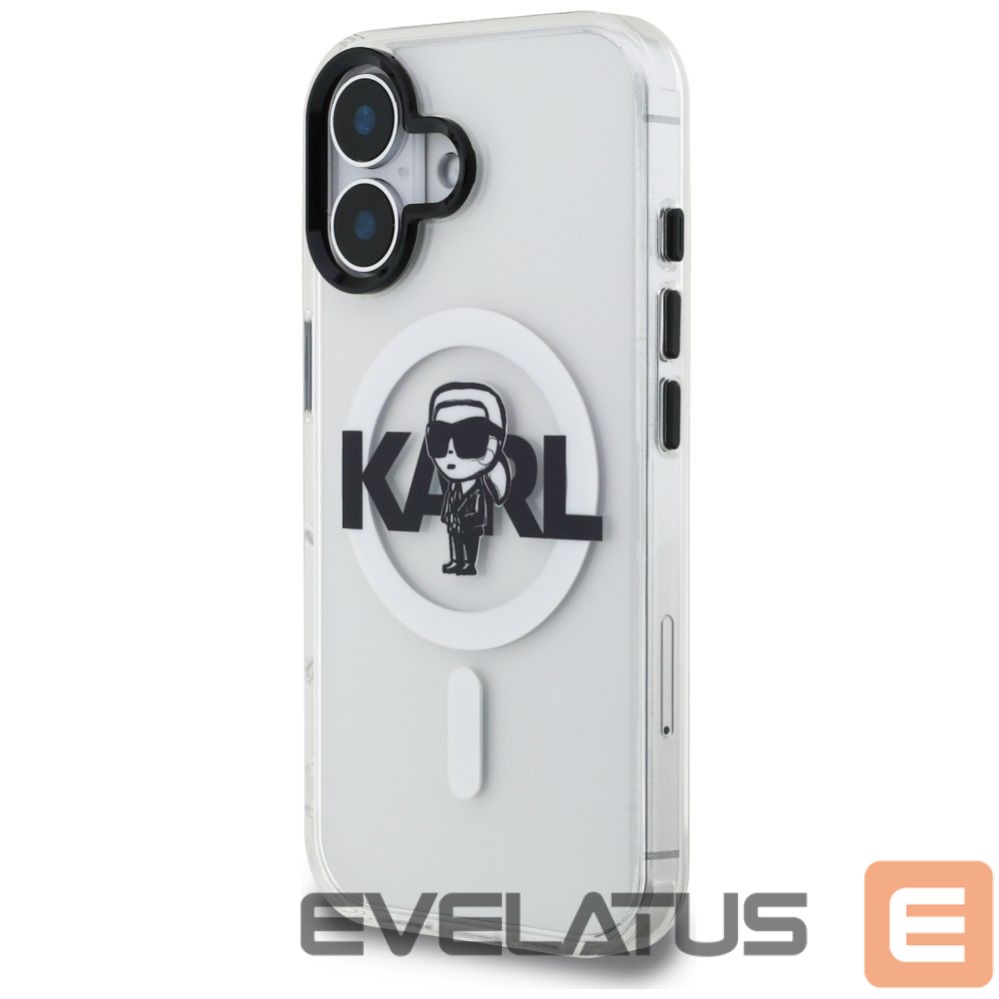 Muud kaubad Karl Lagerfeld Karl Lagerfeld IML Karl Sketch Logo MagSafe Case for iPhone 16 - Clear