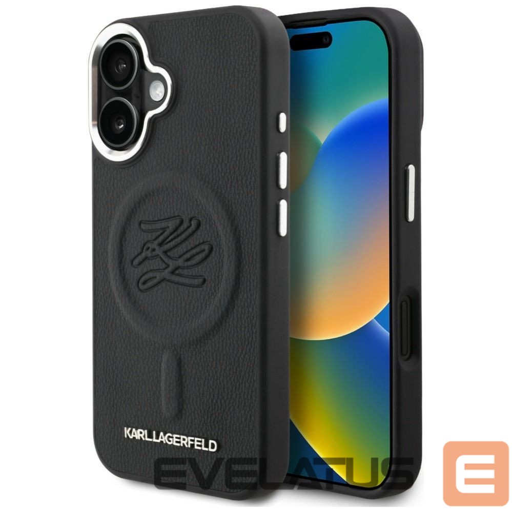 Muud kaubad Karl Lagerfeld Karl Lagerfeld Initial & Metal Logo MagSafe Case for iPhone 16 - Black