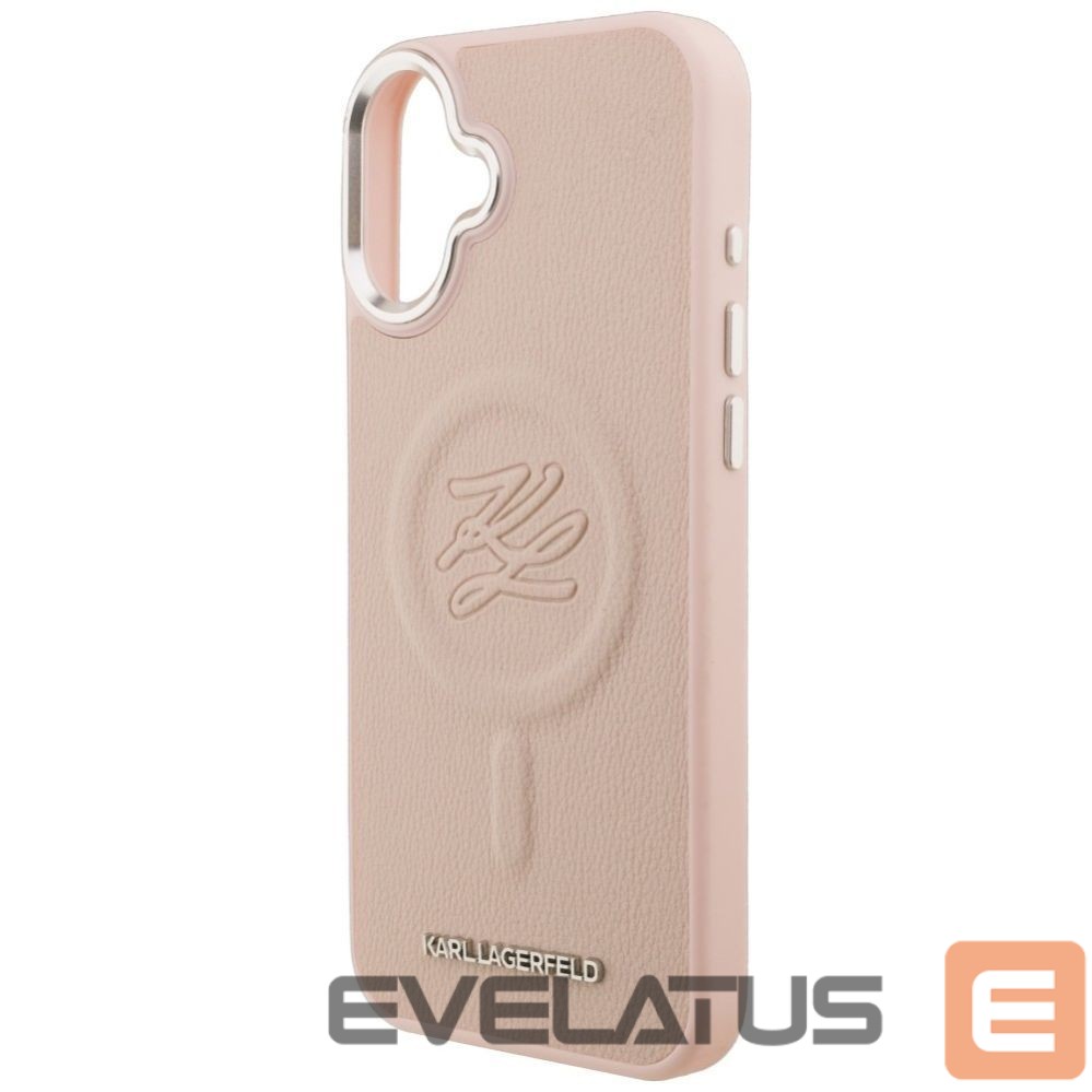 Muud kaubad Karl Lagerfeld Karl Lagerfeld Initial & Metal Logo MagSafe Case for iPhone 16 Plus - Pink