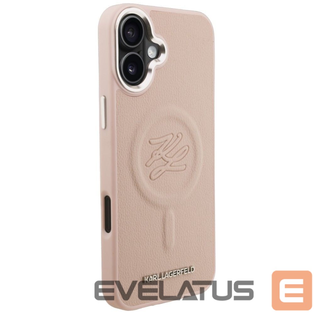 Muud kaubad Karl Lagerfeld Karl Lagerfeld Initial & Metal Logo MagSafe Case for iPhone 16 Plus - Pink
