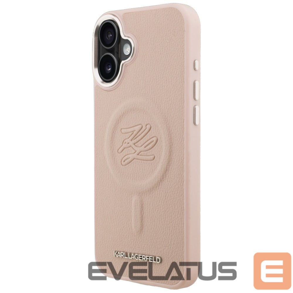 Muud kaubad Karl Lagerfeld Karl Lagerfeld Initial & Metal Logo MagSafe Case for iPhone 16 Plus - Pink