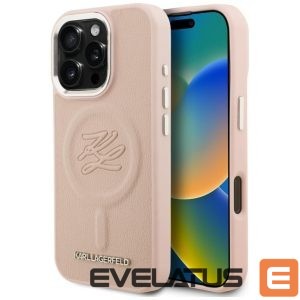 Muud kaubad Karl Lagerfeld  Karl Lagerfeld Initial & Metal Logo MagSafe Case for iPhone 16 Pro Max - Pink 
