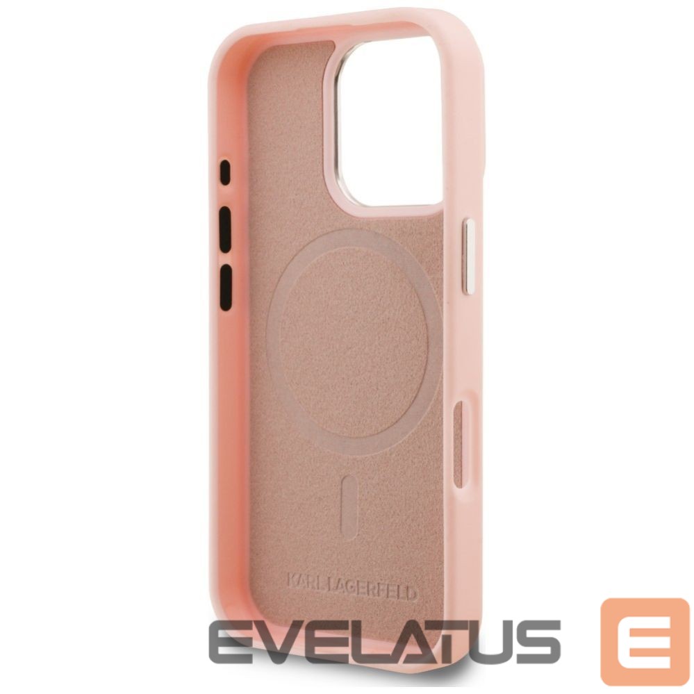 Muud kaubad Karl Lagerfeld Karl Lagerfeld Initial & Metal Logo MagSafe Case for iPhone 16 Pro Max - Pink
