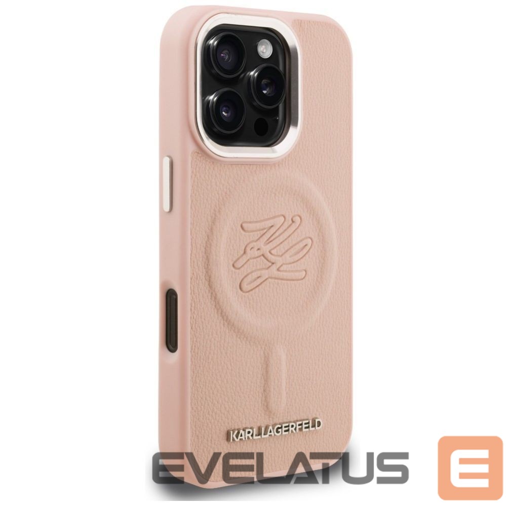 Muud kaubad Karl Lagerfeld Karl Lagerfeld Initial & Metal Logo MagSafe Case for iPhone 16 Pro Max - Pink