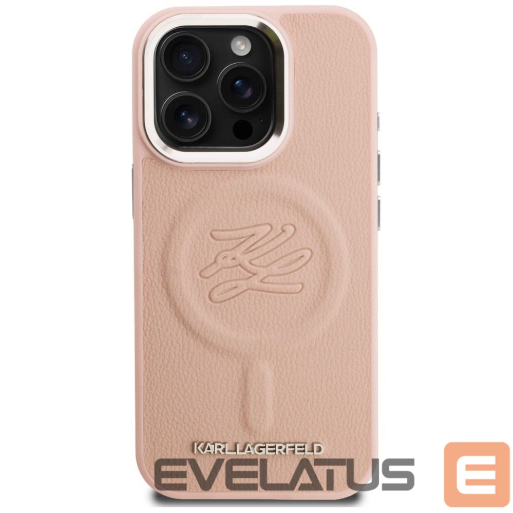 Muud kaubad Karl Lagerfeld Karl Lagerfeld Initial & Metal Logo MagSafe Case for iPhone 16 Pro Max - Pink