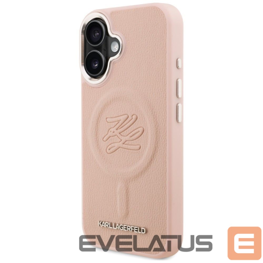 Muud kaubad Karl Lagerfeld Karl Lagerfeld Initial & Metal Logo MagSafe iPhone 16 Case - Pink