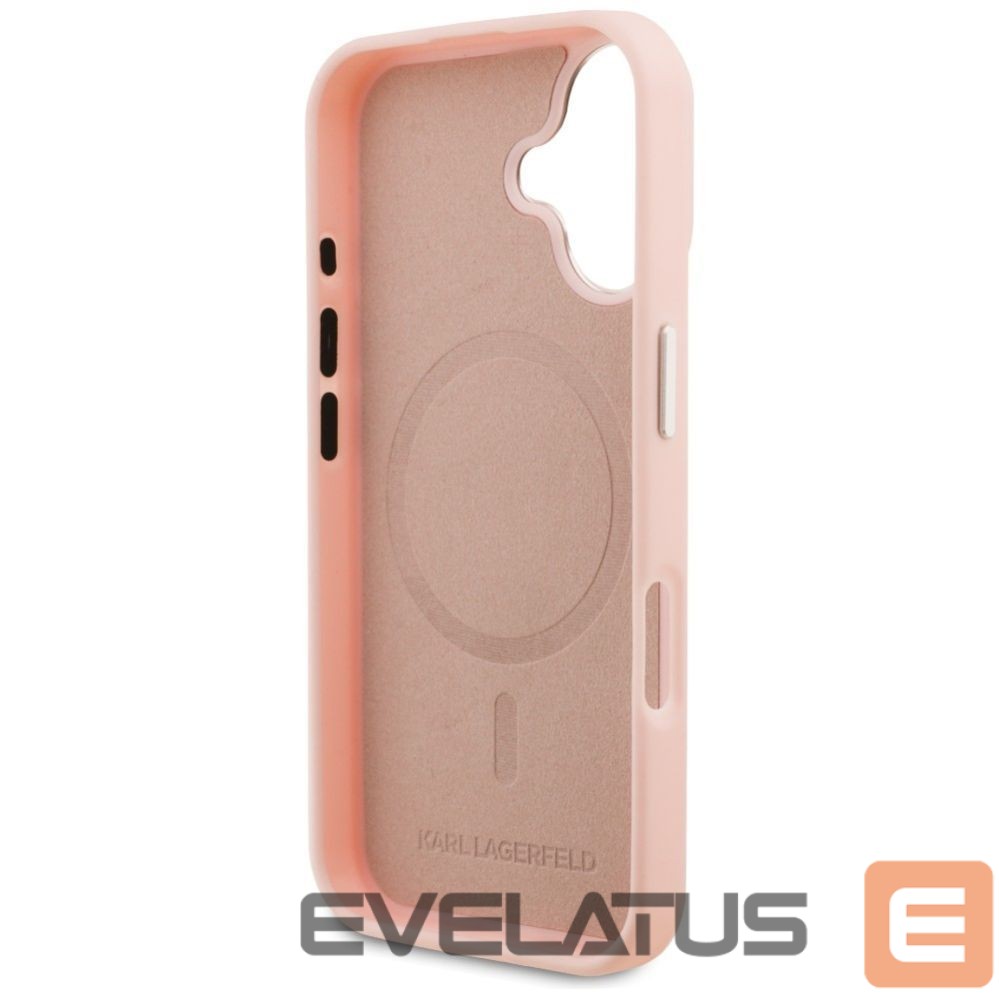 Muud kaubad Karl Lagerfeld Karl Lagerfeld Initial & Metal Logo MagSafe iPhone 16 Case - Pink