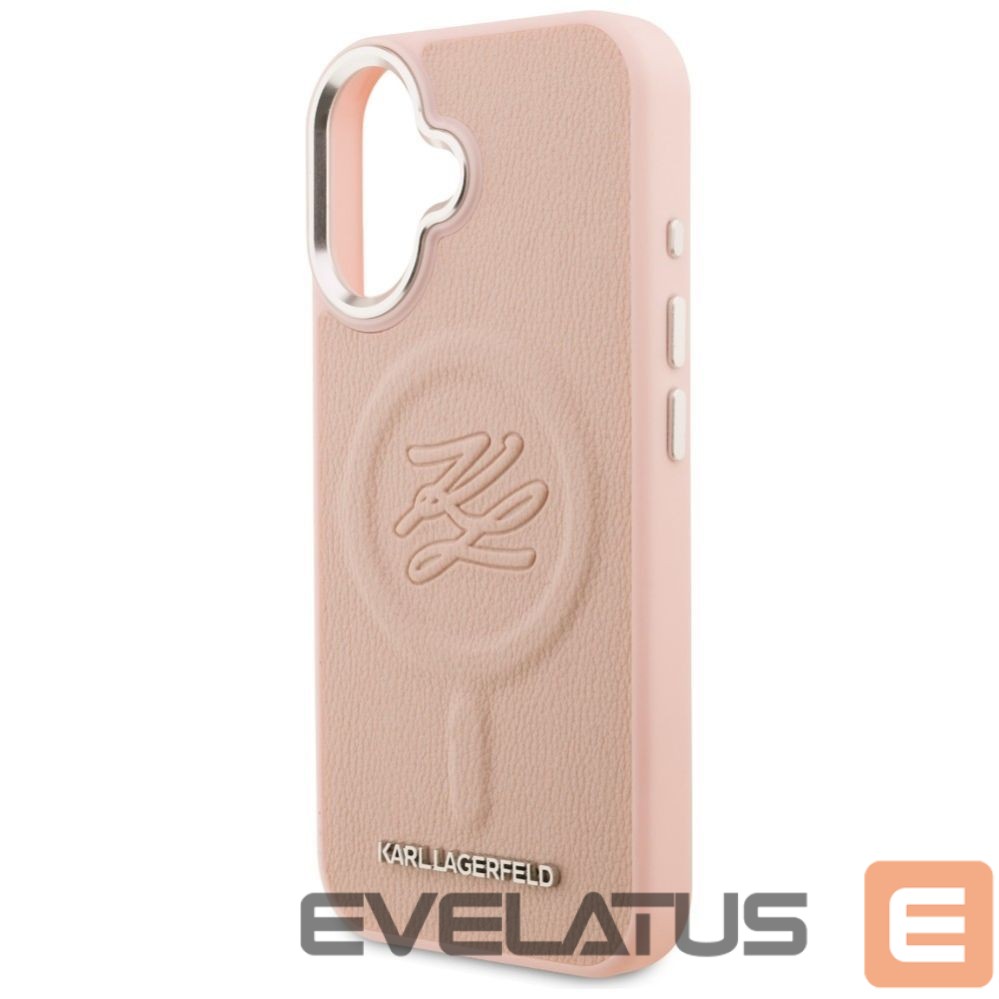Muud kaubad Karl Lagerfeld Karl Lagerfeld Initial & Metal Logo MagSafe iPhone 16 Case - Pink