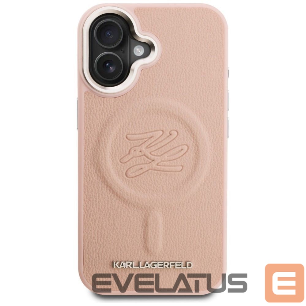 Muud kaubad Karl Lagerfeld Karl Lagerfeld Initial & Metal Logo MagSafe iPhone 16 Case - Pink