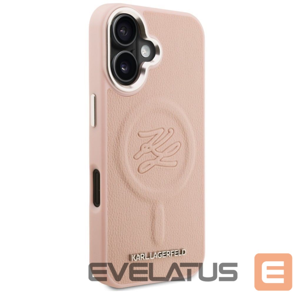 Muud kaubad Karl Lagerfeld Karl Lagerfeld Initial & Metal Logo MagSafe iPhone 16 Case - Pink