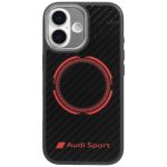 Muud kaubad Audi  Audi RSQ Carbon Fiber Sport Red Circle MagSafe Case for iPhone 17 - Black 