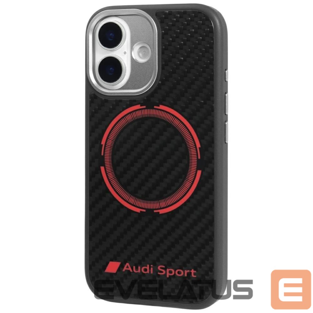 Muud kaubad Audi Audi RSQ Carbon Fiber Sport Red Circle MagSafe Case for iPhone 17 - Black